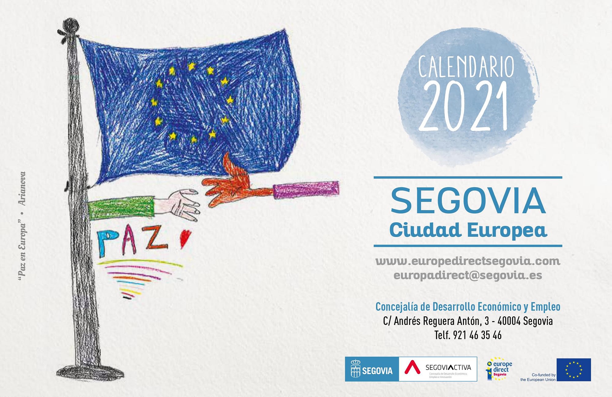 Calendario de 2021 Segovia ciudad europea